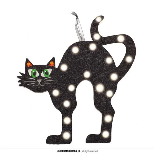 Halloween Kat Muur Decoratie 28x30 Cm 1 Halloween Kat Muur Decoratie 28x30 Cm