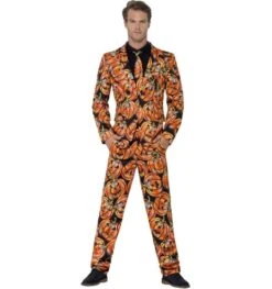 Halloween Kostuum Voor Heren Met Pompoen Print