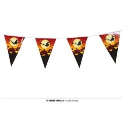 Halloween Slinger Met Heks Print 250 Cm 19x27 Cm