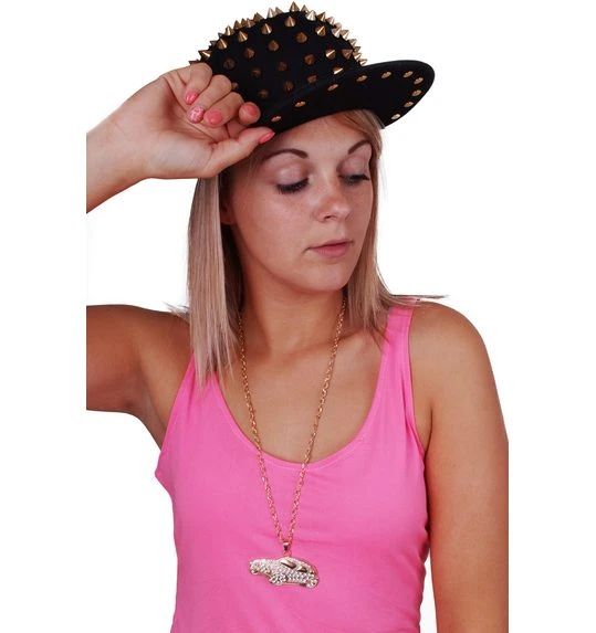 Halsketting Auto Goud Met Steentjes 1 Halsketting Auto Goud Met Steentjes