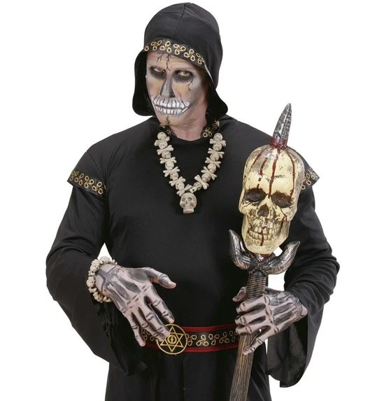 Halsketting Met Schedels En Botten 2 Halsketting Met Schedels En Botten - Afbeelding 2