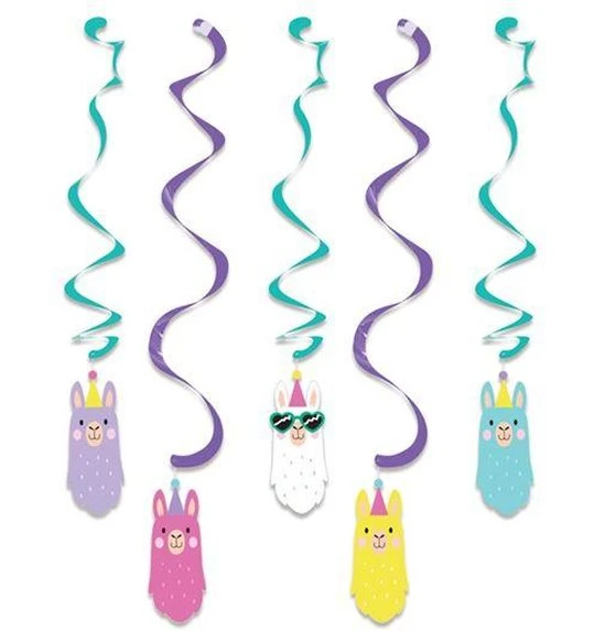 Hangdecoratie Llama Party (5st) 1 Hangdecoratie Llama Party (5st)