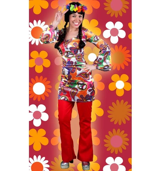 Hippie Disco Broek Rood 1 Hippie Disco Broek Rood