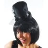 Hoedje Topper Zwart Op Diadeem Burlesque