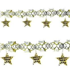 Holografische Gouden Gelukkig Nieuwjaar Sling
