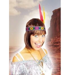 Indianen Hoofdbandje Met 2 Pluimen