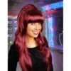 Jaren 70 Pruik Beverly Bordeaux