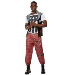 Jaren 90 Punk Kostuum Voor Mannen