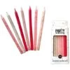 Kaarsjes Glitter Roze Assorti (16st)