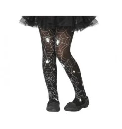 Kinder Halloween Panty Met Spinnenwebben