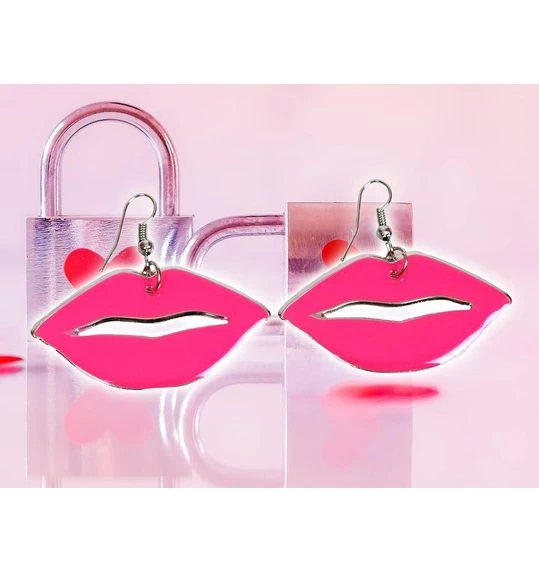 Kiss Oorbellen Felroze 1 Kiss Oorbellen Felroze