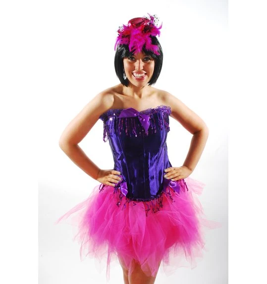 Korset Paars Met Glitter Franjes 1 Korset Paars Met Glitter Franjes