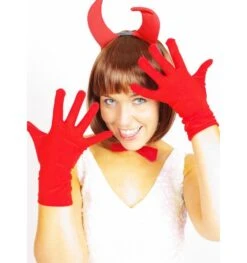 Korte Handschoenen Rood Basic