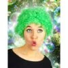 Korte Krullen Pruik Afro Groen