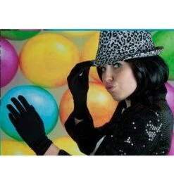 Korte Stretch Handschoenen Zwart