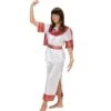 Kostuum Griekse Dame Wit Met Rode Accenten