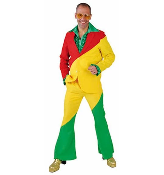Kostuum Rood Geel Groen 1 Kostuum Rood Geel Groen