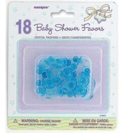 Kristallen Fopspeen Blauw 2,5cm 18st