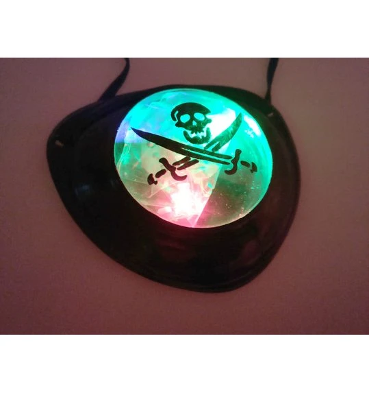 Led Piraten / Halloween Ooglap 1 Led Piraten / Halloween Ooglap