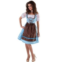 Luxe Tirol Jurk Met Bruine Schort