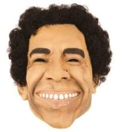 Masker Man Met Zwart Afro Kapsel