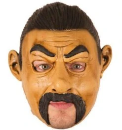 Masker Met Snor En Open Mond