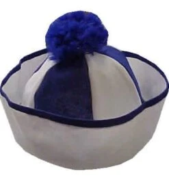 Matrozenhoedje Blauw Wit