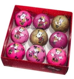 Minnie Kerstbal Box 9 Stuks Disney