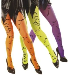 Neon Panty Met Vleermuizen