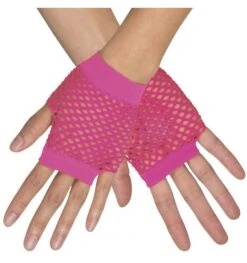 Nethandschoenen Kort Fushia
