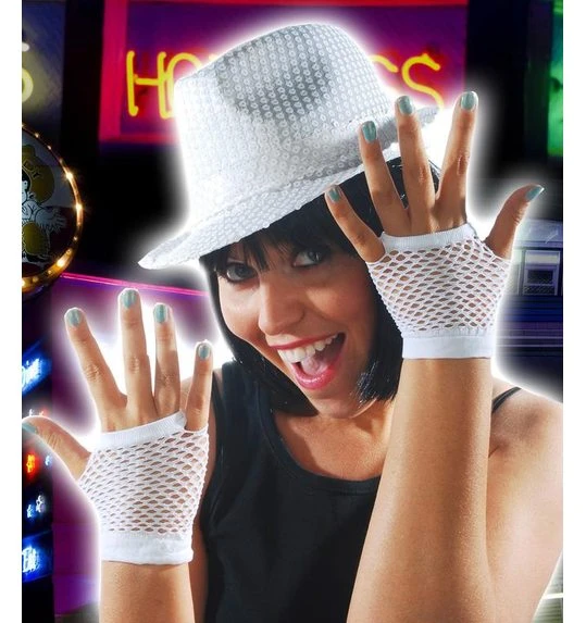 Nethandschoenen Kort Wit 1 Nethandschoenen Kort Wit