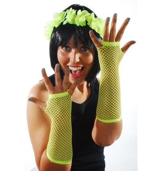 Nethandschoenen Lang Felgeel 1 Nethandschoenen Lang Felgeel