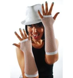 Nethandschoenen Lang Wit