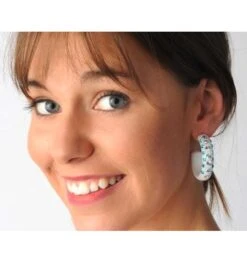 Oorbellen Wit Disco Rings