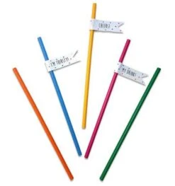 Papieren Rietjes Festive Colors (20st)