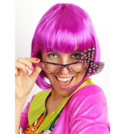 Party Bril Met Steentjes En Strik