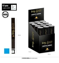 Party Popper Gender Reveal Jongen