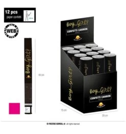 Party Popper Gender Reveal Meisje