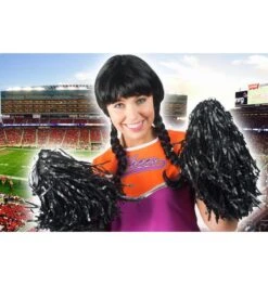 Pom Poms Zwart 2 Stuks