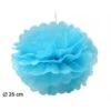 Pompom Lampion Blauw 25cm