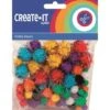 Pompoms Glitter 78stuks