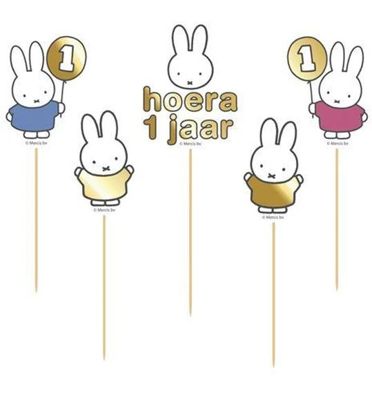 Prikkers Nijntje 1st Bday (5st) 1 Prikkers Nijntje 1st Bday (5st)