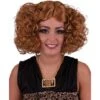 Pruik Disco Diva Bruin