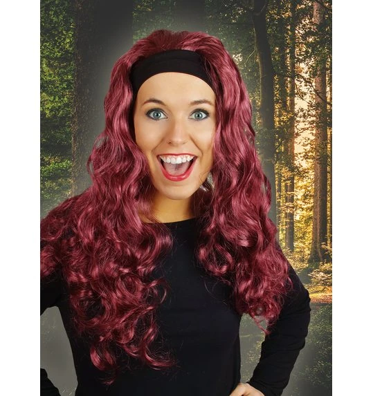 Pruik Met Lang Haar En Haarband Jenna Acajou 1 Pruik Met Lang Haar En Haarband Jenna Acajou