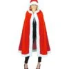 Rode Cape Met Pluche Kerst