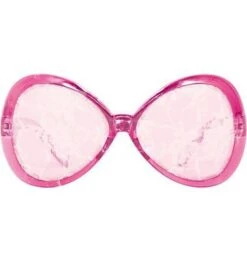 Roze Bril Met Wit Kant