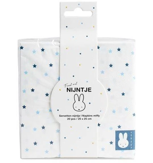 Servetten Nijntje Babyblauw (25cm, 20st) 1 Servetten Nijntje Babyblauw (25cm, 20st)