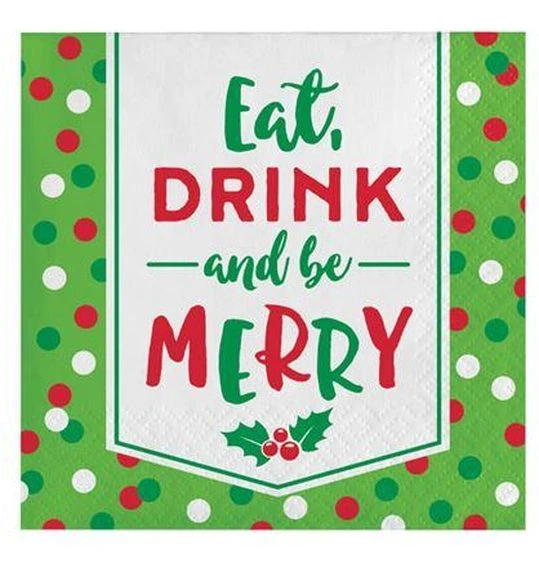 Servetten Kerst Humor (25x25cm, 16st) Eat Drink 1 Servetten Kerst Humor (25x25cm, 16st) Eat Drink