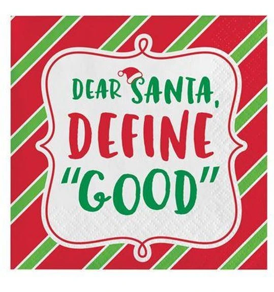 Servetten Kerst Humor (25x25cm, 16st) 1 Servetten Kerst Humor (25x25cm, 16st)