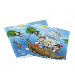 Servetten Piraten Party 16x16 Cm